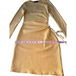 Lulus Show Off a Little Mustard Yellow Ribbed Cutout Bodycon Dress Size M Photo 9