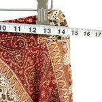 Laura Ashley Silk Midi Skirt Womens 4 Rust Red Ethnic Artsy Y2K Boho Hippie Photo 6