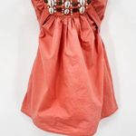 Vintage Y2K 2000s Puka Shell Beaded Tunic Tie Back Tank Top Pink Photo 3