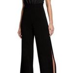 Black Halo  Black Lyric Sleeveless Wide Leg Jumpsuit Sz.4 Photo 0