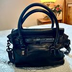 JOY GRYSON Nyla Black Pebbled Leather Satchel Crossbody 💛 Photo 5