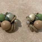 Vintage Cluster Bead Clip On Earrings Photo 1