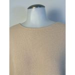 Ellen Tracy Cozy Ribbed Knit Sweater Women's Oversize Neutral Beige Top Medium Photo 7