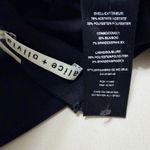 Alice + Olivia Women's Black Hiloti Cross Back Silk Blend Jumpsuit Size 2 Photo 10