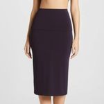 Charli London Pencil Skirt Black Plum Midi Stretch Jersey Palermo US 4 New Purple Photo 0