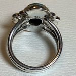 Real Turquoise Sterling Silver stamped 925 Ring Size 6.5 great gift Blue Photo 2