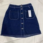 Popsugar  Light Wash Button Up Skirt Size 4 Photo 0