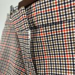 Boden 7/8 plaid orange brown pants size 6 petite Photo 3