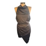 Elliatt Revolve  Gray Halter Asymmetrical Dress Photo 3