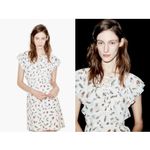 The Kooples The Feather 100% Silk Mini Dress XXS Frenchcore European Runway Photo 1