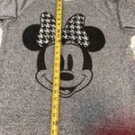 Disney Parks Minnie Mouse Lightweight Grey Houndstooth Bow Sweater Size XL Photo 4