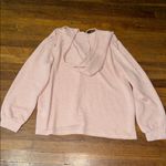SheIn Women’s Boxy Fit Light Pink Waffle Knit Hoodie, Large Photo 3