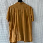Chaus vintage mustard ocher yellow silk top women's size 12 Photo 1