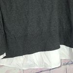 Chico's CHARCOAL GRAY STRETCH KNIT COWL NECK SWEATER DUAL LAYERED BLOUSE 3 XL Photo 9