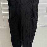 Joie  Lucie Jumpsuit Black Linen XS Caviar Revolve Photo 8