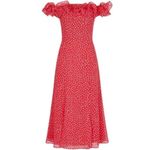 Keepsake The Label Moonshine Ruffle Midi Dress Red Size XS Photo 6