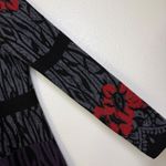 Icelandic Designs Cardigan Sweater Womens Small Wool Floral Gray Full Zip Knit * Photo 6