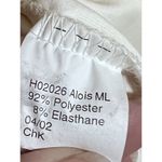 Anne Fontaine Ivory Activewear Ruched Long Sleeved Jacket Size 3 Small Paris Black Photo 4