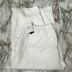 JM Collection White Linen Lined Pants Drawstring Cargo Comfy Airy Summer Resortware Vacation Photo 0