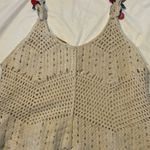 Rebellion Again Off White Crochet Tank with Cherry Accents Size XS Photo 3