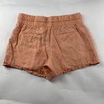 Athleta  Orange Sorbet Linen Cabo Pull On Shorts 12 Photo 3