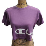 Champion Purple Crop Top Athletic T Photo 0