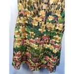 Gabby Skye  Yellow Floral V Neck A Line Tank Dress Size 10 NWT Photo 2
