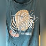 MTV Music Television Women’s Blue Palm‎ Leaf T Shirt Size XS Photo 2