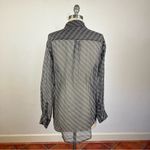 Equipment  Silk Chiffon Shirt in Houndstooth Print Photo 5