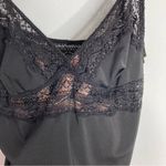 Y2K Black Lace Trim Cami Tank Top Size Large Photo 4
