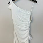 Bardot Lilita Rosette One-Shoulder Stretch Jersey Midi Dress in Orchid White XS Photo 9