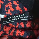 ZARA  Red and Black Long Sleeve Dress Photo 4