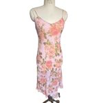 Betsey Johnson x Urban Outfitters Tori 90s Floral Pink Midi Dress Size Small Photo 2