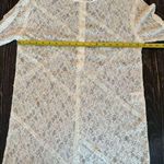 Sandro  Paris Women's White Lace Long Sleeve Dress Size M Photo 6