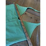 Forever 21  Metallic Halter Neck One Piece Swimsuit Mint Green High Cut Small Photo 3