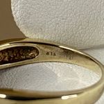 Vintage 10K Gold Oval Ruby Ring with Faceted Round Ruby Accents Cocktail Sz 9 Photo 6