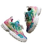 FILA Disrupter II Tie Dye Platform Sneakers size 6.5 Photo 0