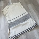 Rag and Bone Dress elsa tunic shift leather trim Cream (xsmall) minimalist coastal Photo 5