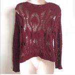American Eagle  crochet open knit oxblood s… Photo 1