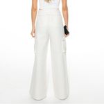 Torn By Ronny Kobo  ivory wide leg cargo pants Photo 4