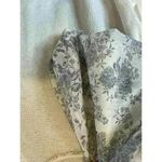 Blu Pepper  Boho Cream knit Floral sheer puff sleeves Peasant Blouse, Size Small Photo 2