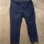 Old Navy  Pants Womens 18 Plus High Rise Pixie Navy Blue Ankle Casual Straight Photo 0