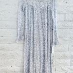 Eileen West White Floral Print Cotton Long Sleeve Ballet Nightgown Size XS New Photo 7