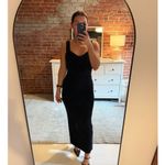 Herve Leger HERVÉ LÉGER Black Bandage Sweetheart Neckline Lurex Gown Dress Size Medium Photo 2