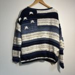Ralph Lauren Polo  Flag Sweater Knit American Womens XL Blue USA Patriotic Photo 3