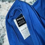 SheIn Blue Halter Top Photo 3