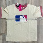 Terez NWT  Genuine MLB Collab Short Sleeve Batterman Cotton T-shirt Top Size M Photo 2