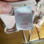 Xhilaration Pink Strapless Smocked Lace Up Floral Bikini Built in Bra sz Small Photo 2