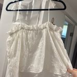 Cupcakes and Cashmere  womens size M white lace sleeveless flounce crop top blouse Photo 9