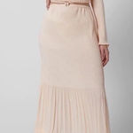 NEW Jonathan Simkhai Mia Plisse Skirt Sandstone Size 10 Photo 0